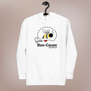 Sew Bee-Cause Angel Wings© Eco-Friendly Hoodie
